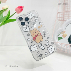 Ốp IP 11 Pro Max dẻo trong nhiều icon hình Pooh