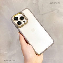 Ốp IP 15 Pro Max Reky lưng trong viền màu