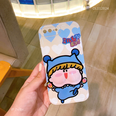 Ốp IP 7+/8+ dẻo lưng phồng hoạt hình áo xanh