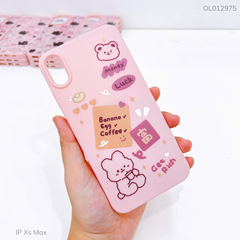 Ốp IP Xs Max giả da dẻo Thỏ Get rich