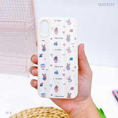 Ốp IP X giả da dẻo nhiều thỏ My friends