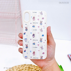 Ốp IP Xs Max giả da dẻo nhiều thỏ My friends