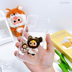 Ốp IP 12 6.1 dẻo trong Baby Three 400% và Labubu
