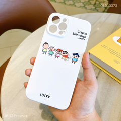 Ốp IP 12 Pro Max lưng cứng Shin-chan happy