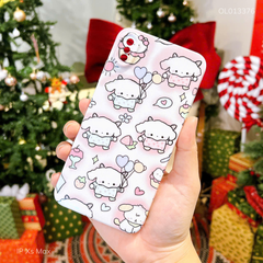 Ốp IP Xs Max lưng cứng nhiều Gấu loang hồng