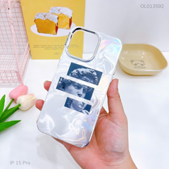 ** Ốp IP 15 Pro lưng cứng loang bạc Don't close