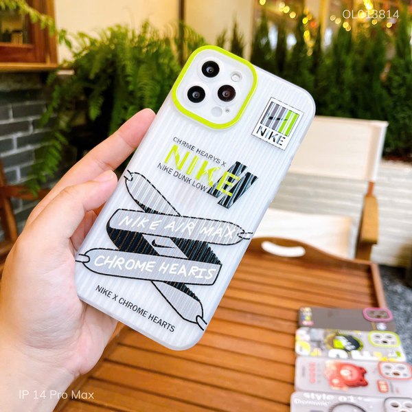 Ốp IP 14 Pro Max vân vali nhám Nike