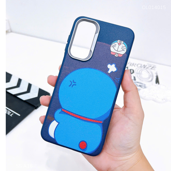 Ốp SS A16 dẻo vân giả da Doraemon quay lưng