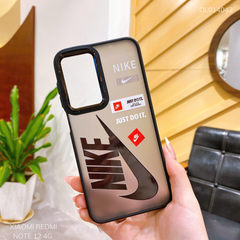 Ốp Xiaomi Redmi Note 12 4G lưng nhám Nike Just Do It nút bạc