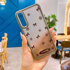 Ốp SS A50/A50s/A30s lưng nhám nhiều nơ đen Girly Boy