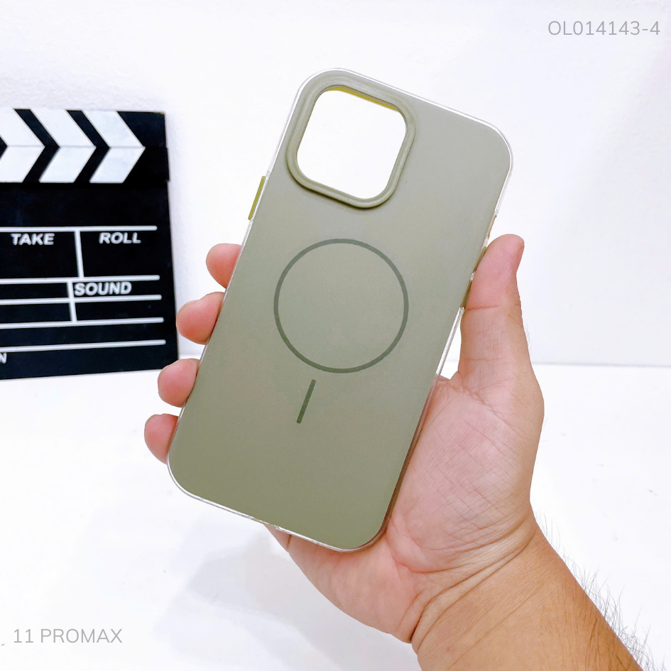 ** Ốp IP 11 Pro Max Likgus silicon magsafe 2 màu viền
