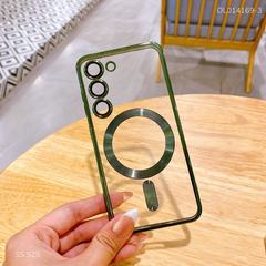 Ốp SS S25 lưng trong Magsafe viền xi màu