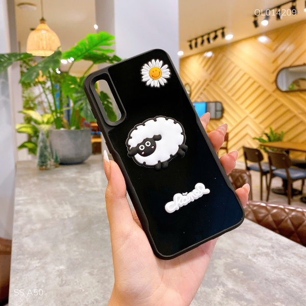 Ốp SS A50/A50s/A30s dẻo đen cừu nổi Chanel
