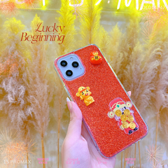 ** Ốp IP 15 Pro Max thần tài lắc tiền và thần tài vàng