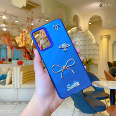 ** Ốp SS A32 4G lưng nhám nơ bạc Smile sao thổ