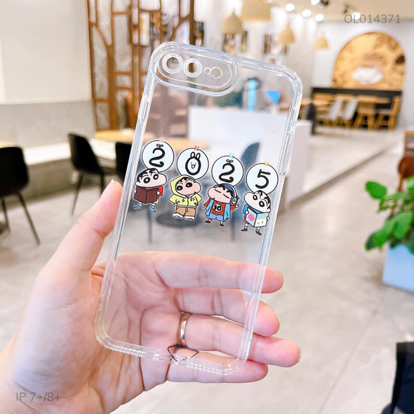 ** Ốp IP 7+/8+ dẻo trong in hình Kushin 2025