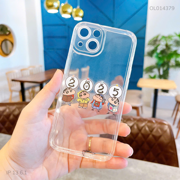 ** Ốp IP 13 6.1 dẻo trong in hình Kushin 2025