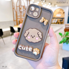** Ốp iPhone 13 6.1 dẻo sticker nổi
