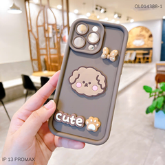 ** Ốp iPhone 13 Pro Max dẻo sticker nổi