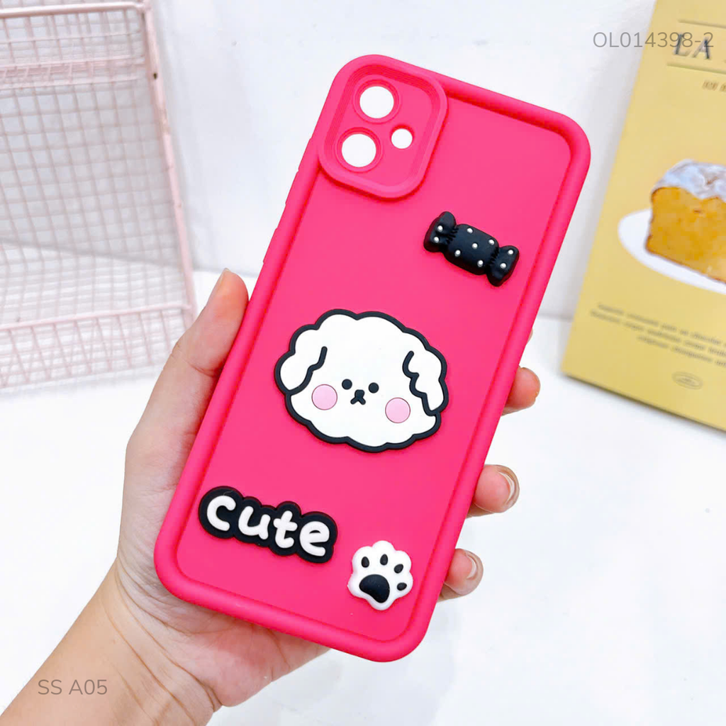 Ốp Samsung A05 dẻo sticker nổi