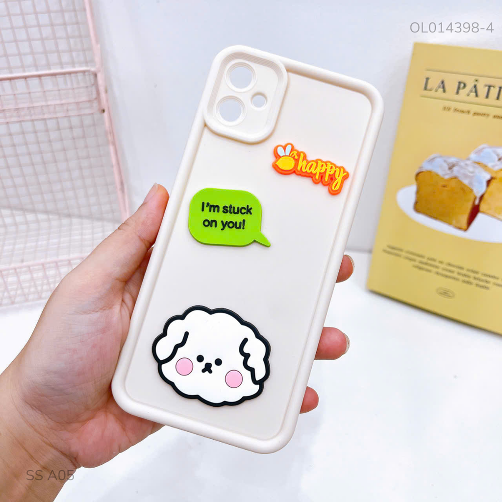 Ốp Samsung A05 dẻo sticker nổi