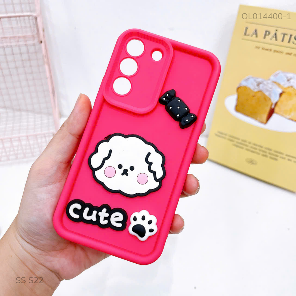 Ốp Samsung S22 dẻo sticker nổi