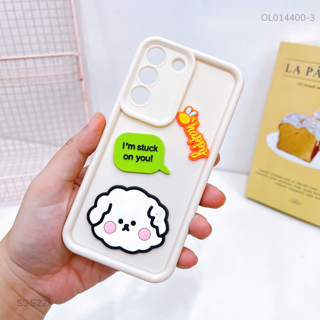Ốp Samsung S22 dẻo sticker nổi