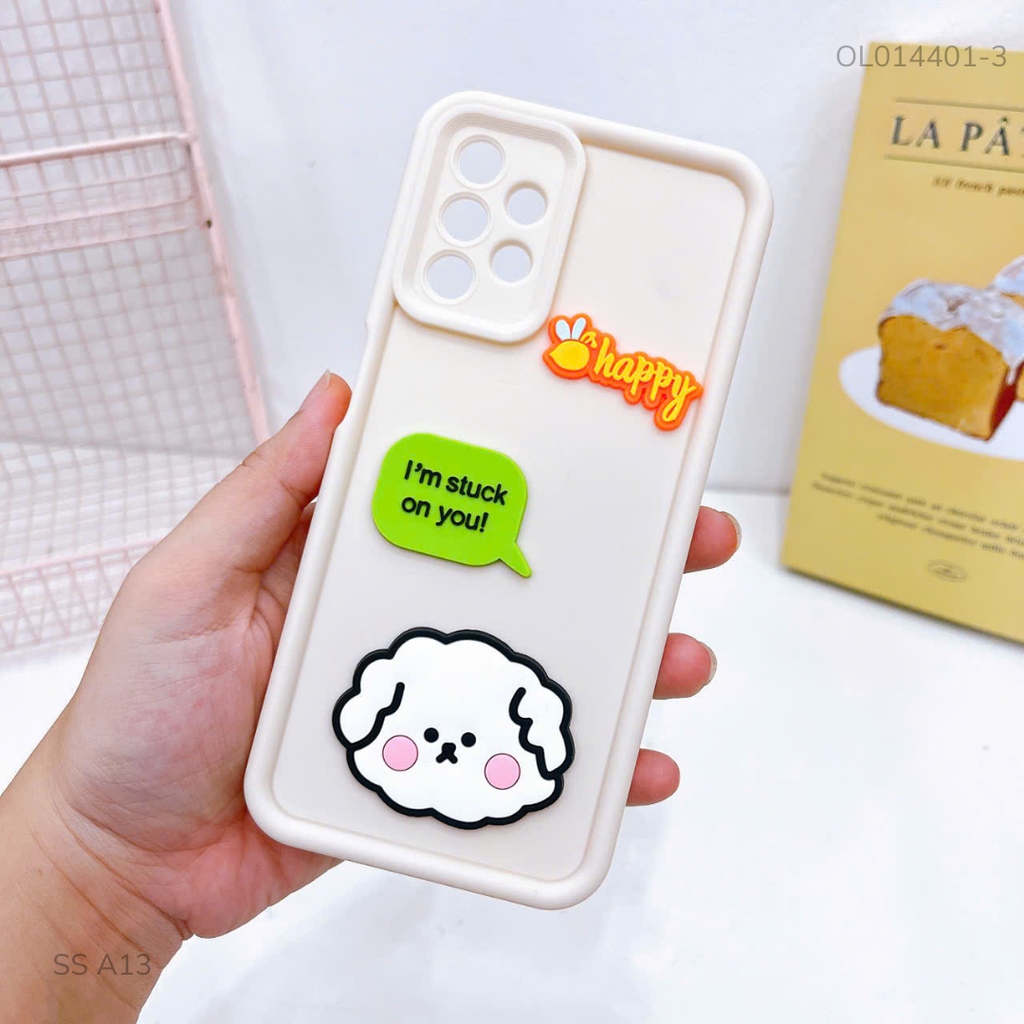 Ốp Samsung A13 dẻo sticker nổi