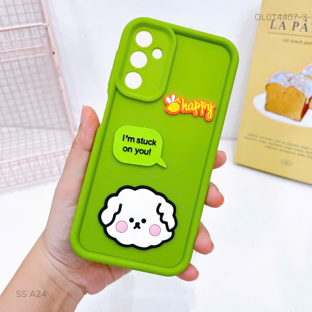 Ốp Samsung A24 dẻo sticker nổi