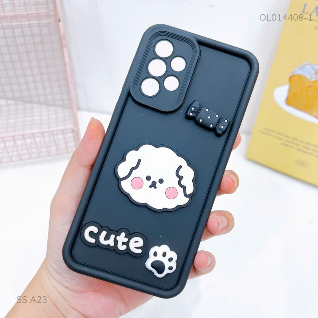 Ốp Samsung A23 dẻo sticker nổi