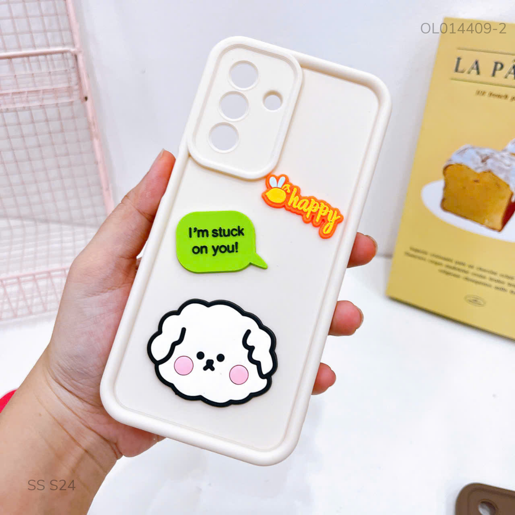 Ốp Samsung S24 dẻo sticker nổi