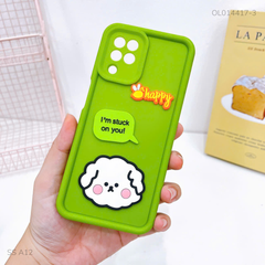 Ốp Samsung A12 dẻo sticker nổi