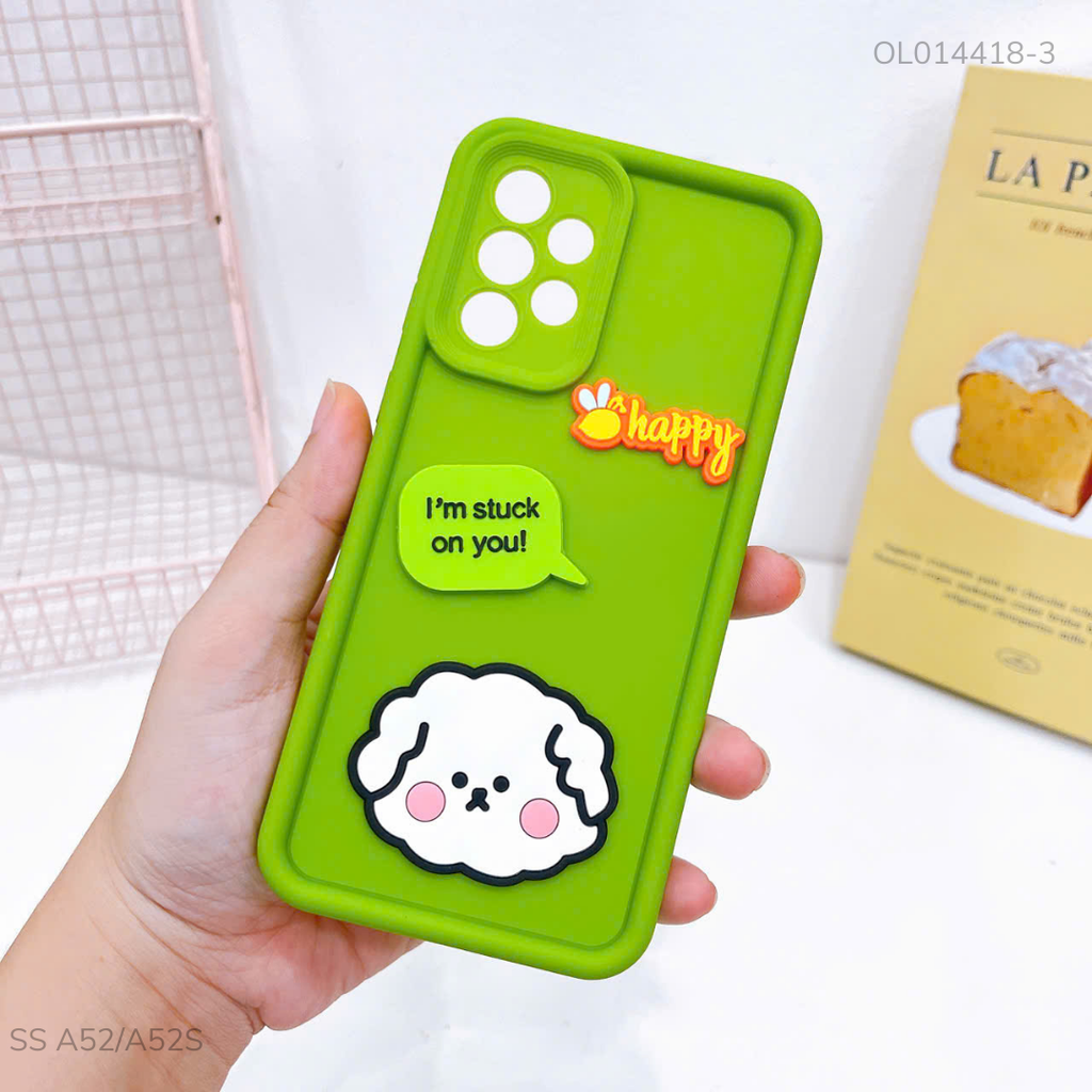 Ốp Samsung A52/A52s dẻo sticker nổi