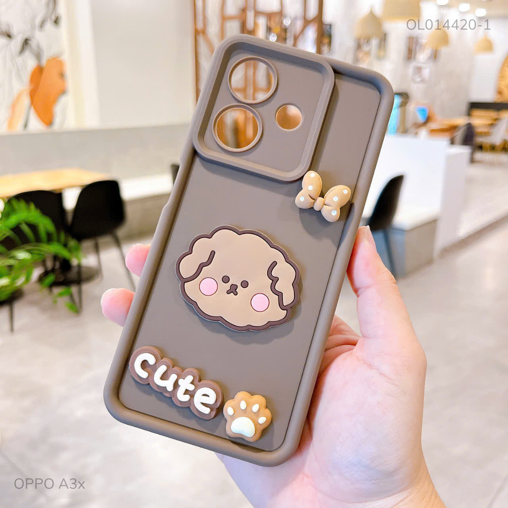 Ốp Oppo A3x dẻo sticker nổi
