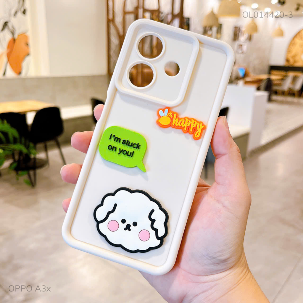 Ốp Oppo A3x dẻo sticker nổi
