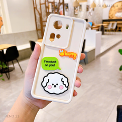 Ốp Reno 11 dẻo sticker nổi