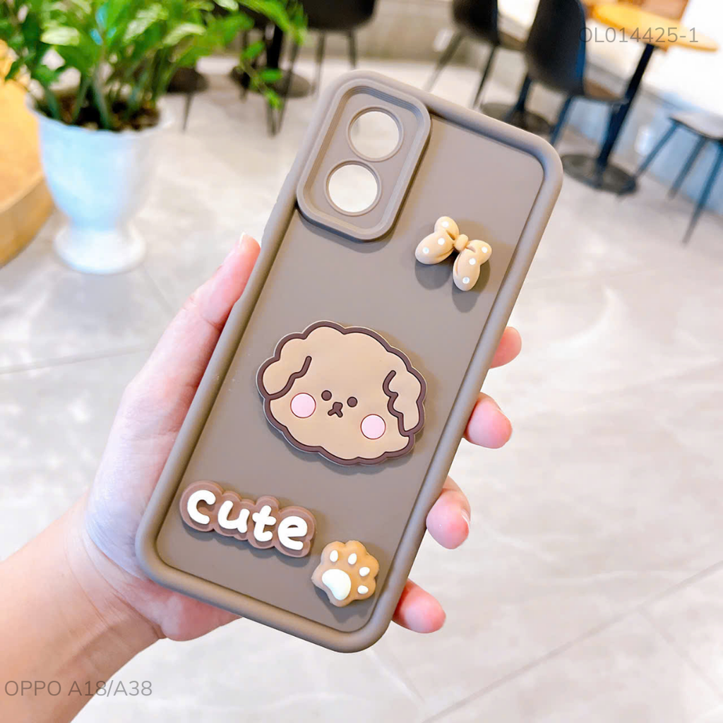 Ốp Oppo A18/A38 dẻo sticker nổi