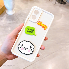 Ốp Oppo A18/A38 dẻo sticker nổi