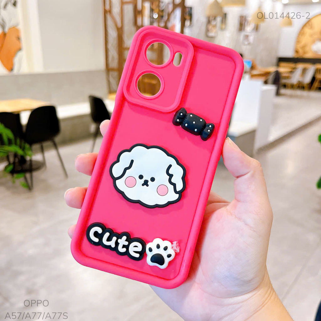 Ốp Oppo A57/A77/A77s dẻo sticker nổi
