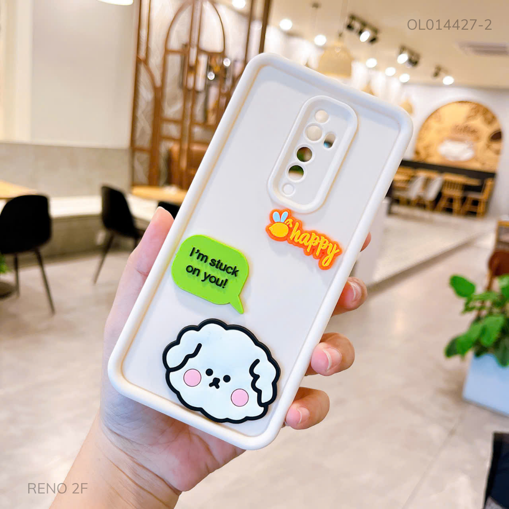 Ốp Reno 2F dẻo sticker nổi