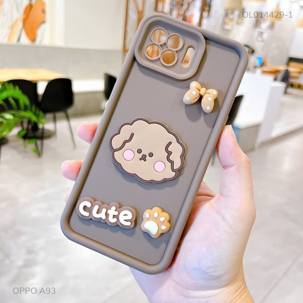Ốp Oppo A93 dẻo sticker nổi