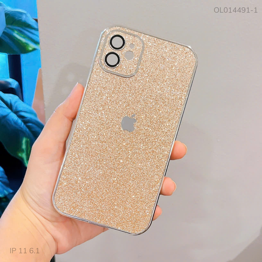 ** Ốp iPhone 11 6.1 lưng phủ kim tuyến bảo vệ camera