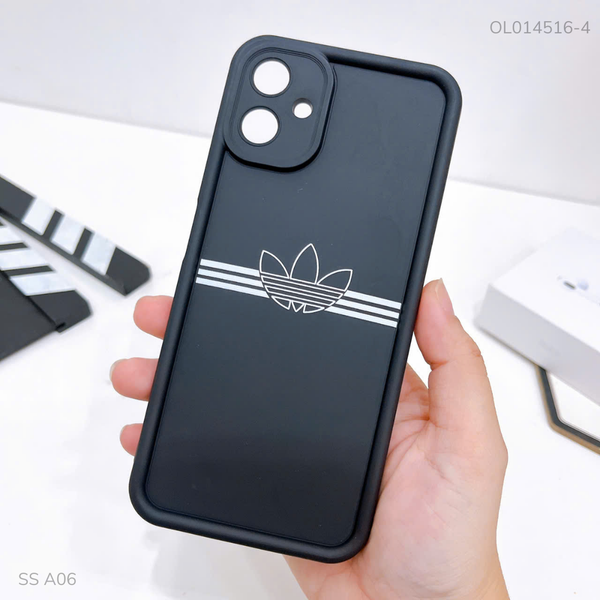 Ốp Samsung A06 dẻo đen Logo Adidas sọc ngang