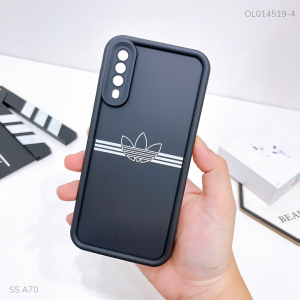 Ốp Samsung A70 dẻo đen logo Adidas sọc ngang