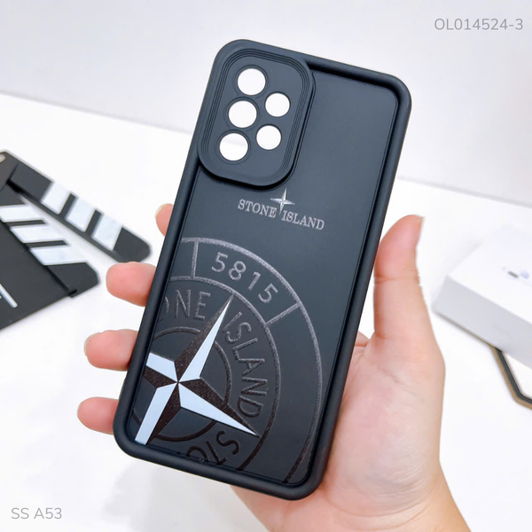 Ốp SS A53 dẻo đen Stone Island