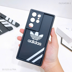 Ốp SS S23 Ultra dẻo đen logo Adidas trắng