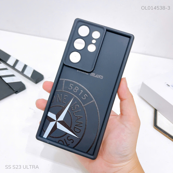 Ốp Samsung S23 Ultra dẻo đen Stone Island