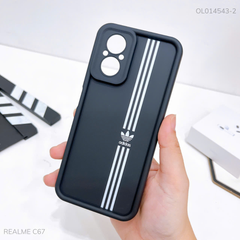 Ốp Realme C67 dẻo đen sọc Adidas