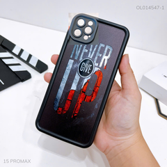 Ốp IP 15 Pro Max dẻo đen Never Give up
