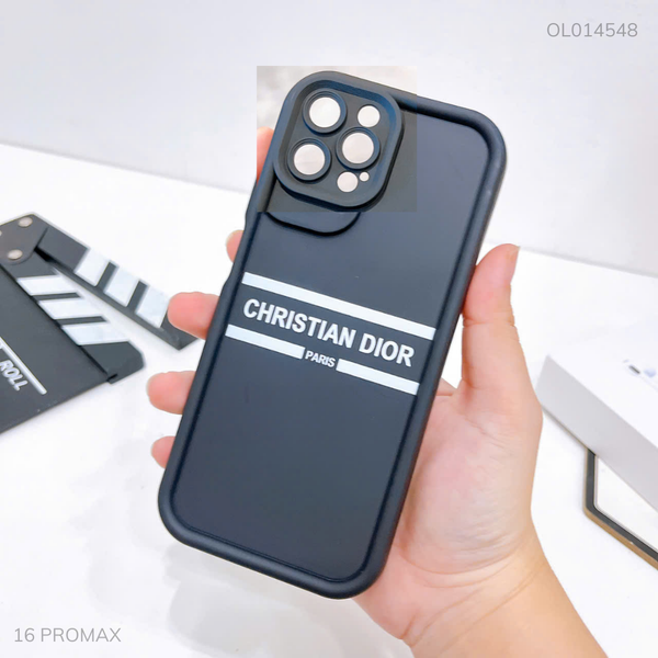 Ốp iPhone 16 Pro Max dẻo đen Christian Dior